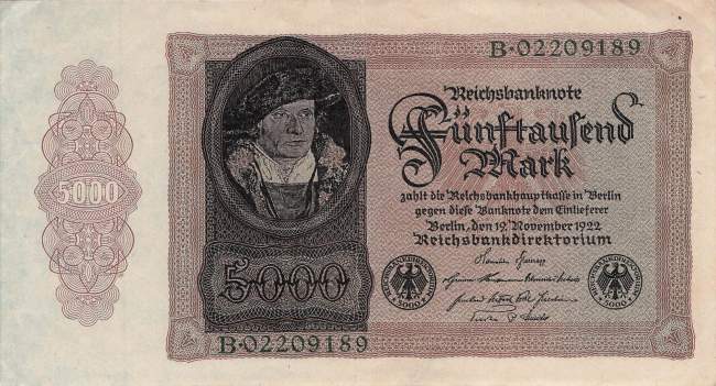 5000 Mark 1922 ro.77 B